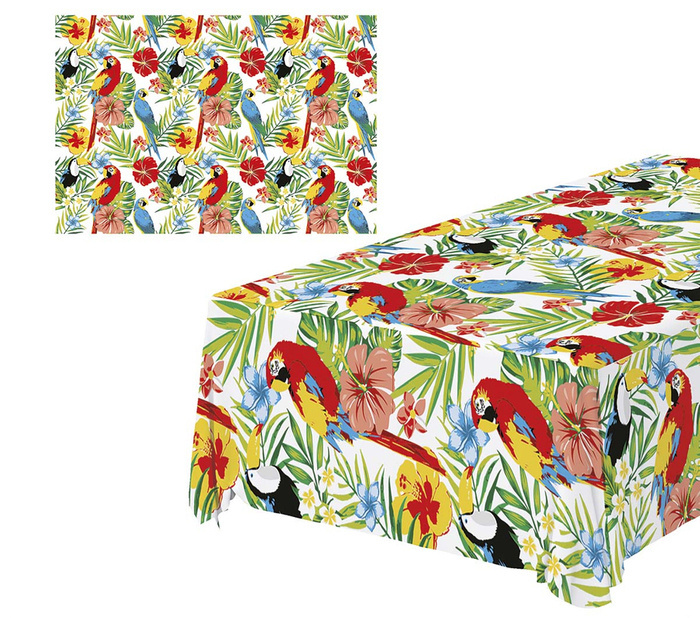 Obrus plastikowy HAWAII hawajskie wzory 137 x 274 cm