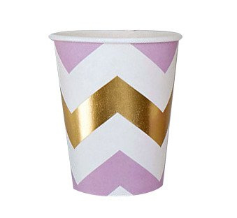 Kubeczki papierowe Zygzaki 8 szt