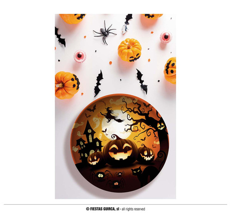 Miska plastikowa Halloween Dynia 27 cm 1 szt.