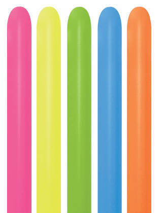 Balony do modelowania 260Q Sempertex 100 szt Mix NEON