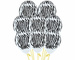 Balony Sempertex Zebra 12'' 12 szt