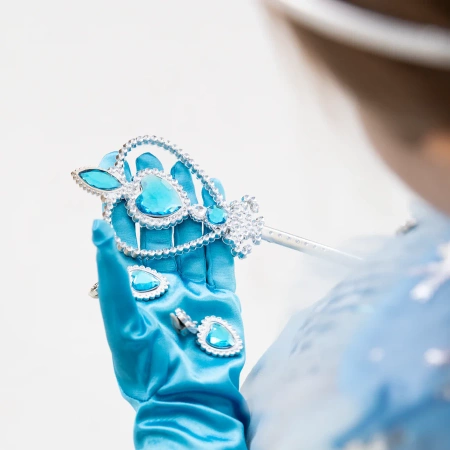 Zestaw księżniczki z bajki Diadem Berło Warkocz ELSA