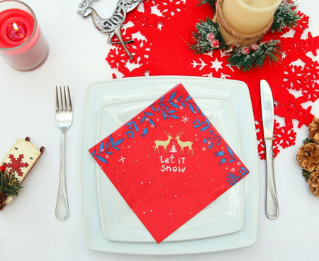 Serwetki świąteczne Renifery Let it snow 33 cm 20 szt.
