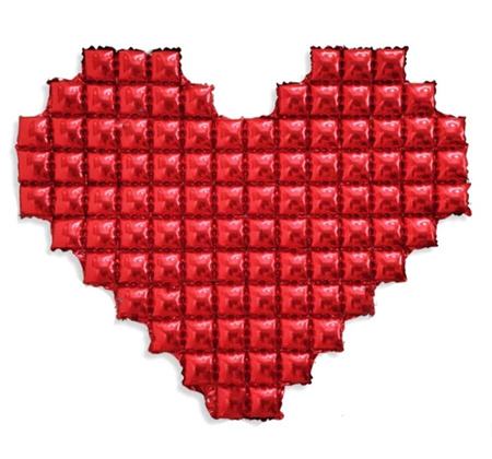 Ściana balonowa serce czerwone 57 cali