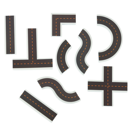 Zabawka do kąpieli wanny wodna dla dzieci naklejki piankowe autka ulica puzzle 23 el.