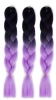 Włosy syntetyczne warkocze warkoczyki 60 cm - czarno fioletowe
