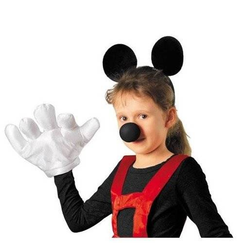 Nos z gąbki czarny Myszka Miki