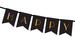 Girlanda baner Happy New Year czarny na Sylwestra 170 cm