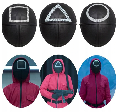 Maska Squid Game trójkąt żołnierz