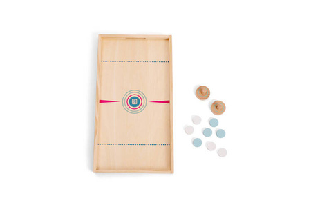 Gra Drewniana Zręcznościowa Fliper Hokej XL 2w1 BS Toys