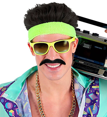 Wąsy sztuczne samoprzylepne 1 szt. czarne MIX