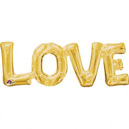 Balon foliowy Napis LOVE złoty Anagram