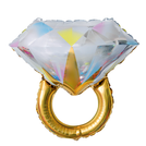 Pierścionek zaręczynowy balon foliowy 55 x 71 cm