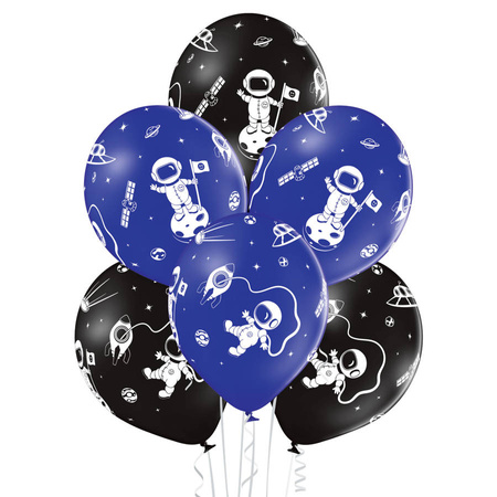Balony Spaceman Astronauta Zestaw 6 szt.