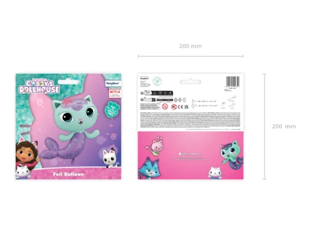 Balon foliowy Koci Domek Gabi Syrenkotka 80x82 cm