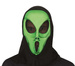 Maska zielona połyskująca z kapturem Kosmita