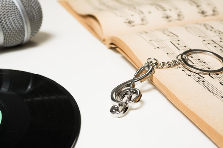 Brelok muzyka - klucz wiolinowy