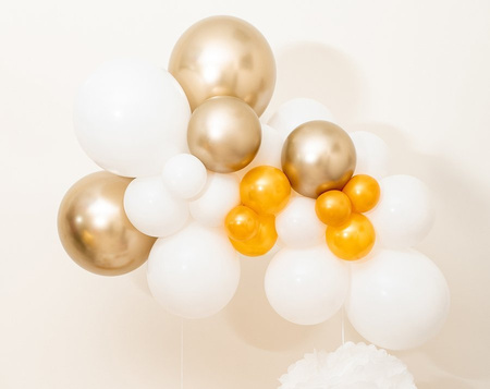 GIRLANDA BALONOWA gotowy zestaw - elegancka biel