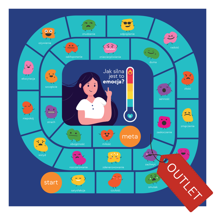 Mata Animacyjna GRA EMOCJE 100 cm - OUTLET - dziurka w macie