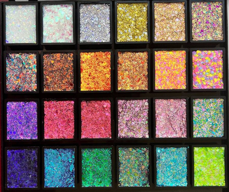 Brokat profesjonalny FUSION VIVID Magic Sparkles - paletka 192g