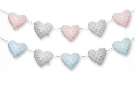 Dream Pillows girlanda pluszowa AKSON serca - OUTLET - powystawowa