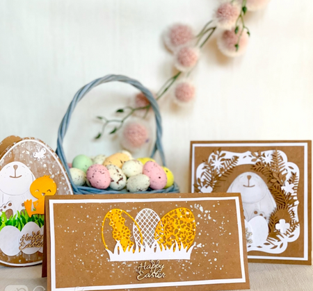 Wielkanocne kształty z drewna 45 szt.