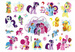 Tatuaże zmywalne wodne dla dzieci My Little Pony
