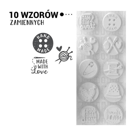 Pieczątka samotuszująca Little NIO - ręcznie zdobione