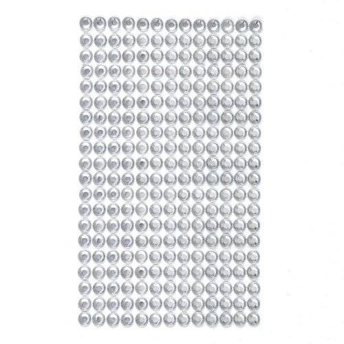 Kryształki jednokolorowe samoprzylepne 260 szt