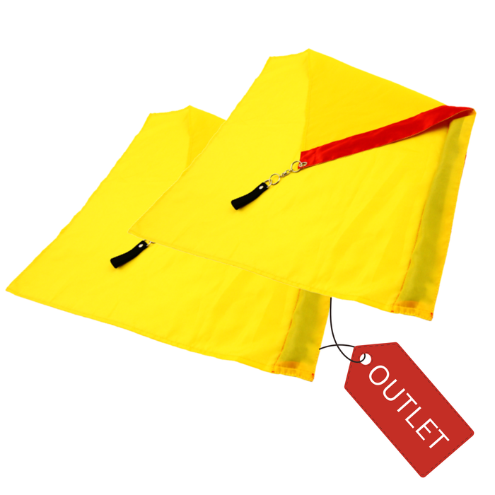 Flaga Poi 65 x 65 cm komplet 2 szt. żółte- OUTLET - powystawowa