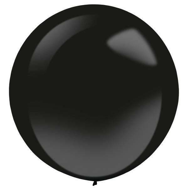 Balony lateksowe Everts Decor Line by Amscan 24 cale 4 szt. Jet Black
