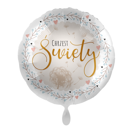 Balon foliowy okrągły Chrzest Święty 18"