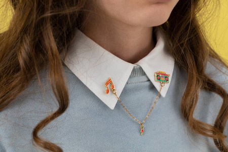 Przypinka na kołnierzyk Radio Disco