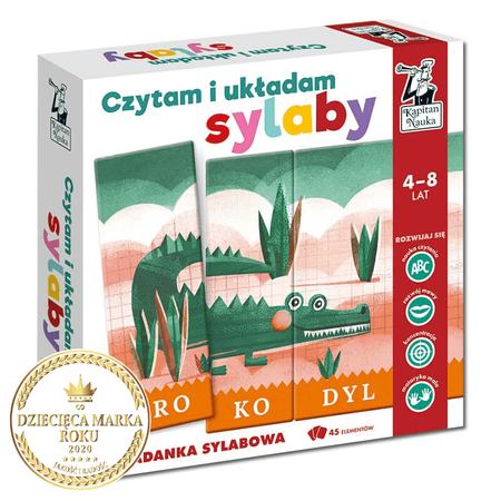 CZYTAM I UKŁADAM SYLABY UKŁADANKA SYLABOWA KAPITAN NAUKA