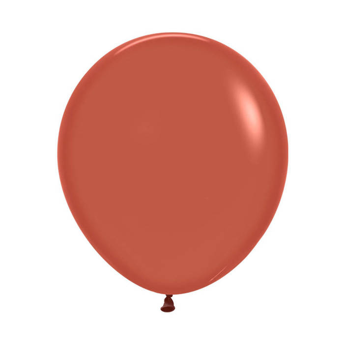 Balon lateksowy 18 cali Sempertex Solid 1 szt. Terracotta