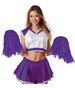 Pompony Cheerleaderki FIOLETOWE 2 szt.