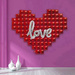 Ściana balonowa serce czerwone 57 cali