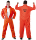 Strój Skazaniec Więzień kombinezon pomarańczowy dla dorosłych