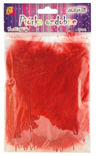 Piórka ozdobne 10-12 cm 50 szt.