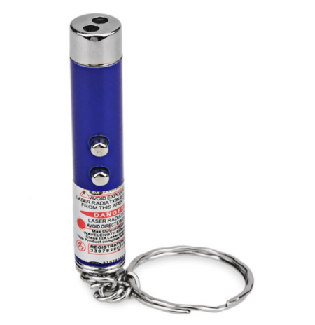 Brelok laserek punktowy z lampką LED 1 szt.