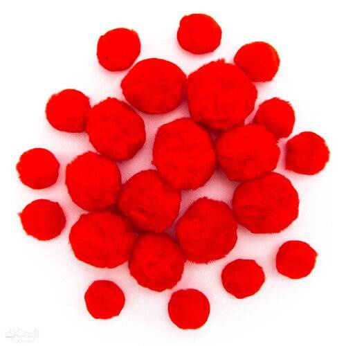 Pompony akrylowe  24 szt