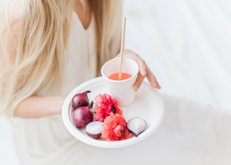 Talerzyki białe z trzciny cukrowej 22,5 cm EKO