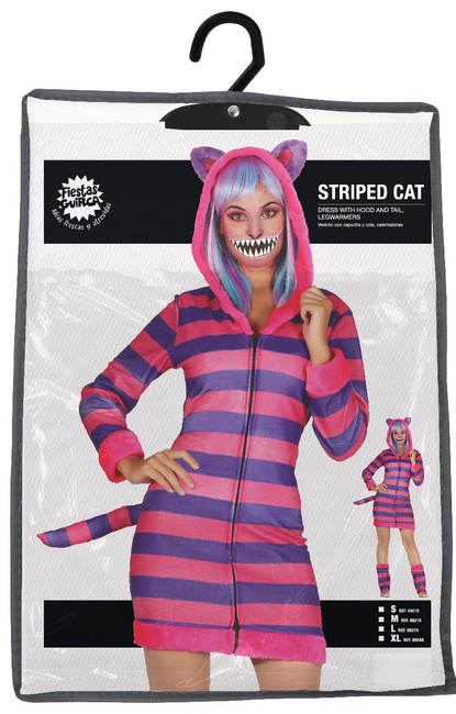 Strój damski Kot - dziwak z Cheshire Alicja w Krainie Czarów