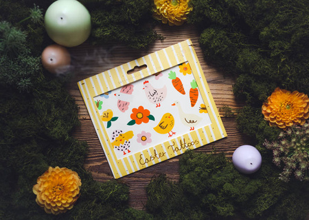 Tatuaże zmywalne wieś farma WIELKANOC mix 20 szt.