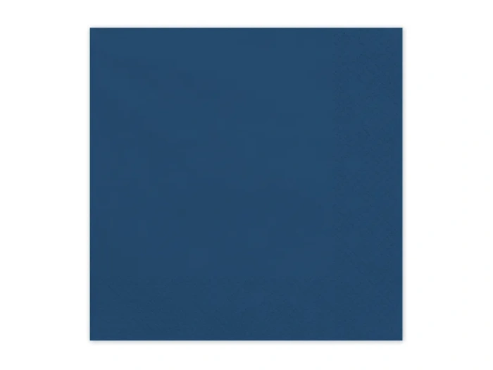Serwetki papierowe jednokolorowe granatowe 33x33 cm 20 szt.