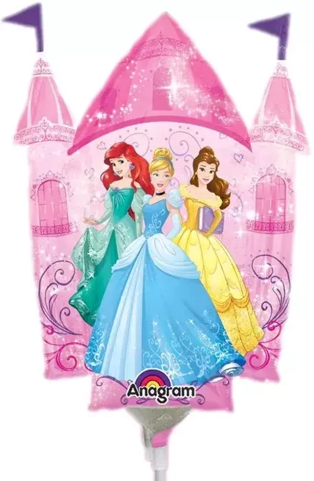Księżniczki Princess zamek balon foliowy 33cm