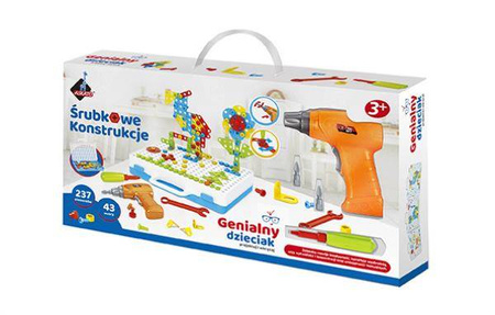 Zestaw śrubkowe konstrukcje wkrętarka dla dzieci 237 elem.