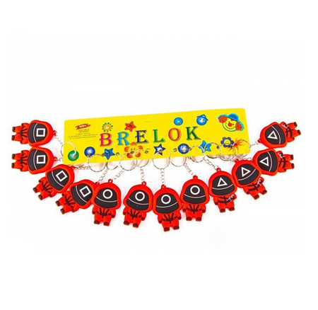 Brelok silikonowy Squid Game mix wzorów