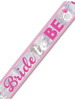 Baner "Bride to be" foliowy różowy 760 cm