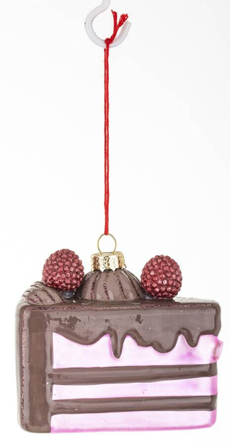 Bombka zawieszka na choinkę tort ciasto 1 szt.